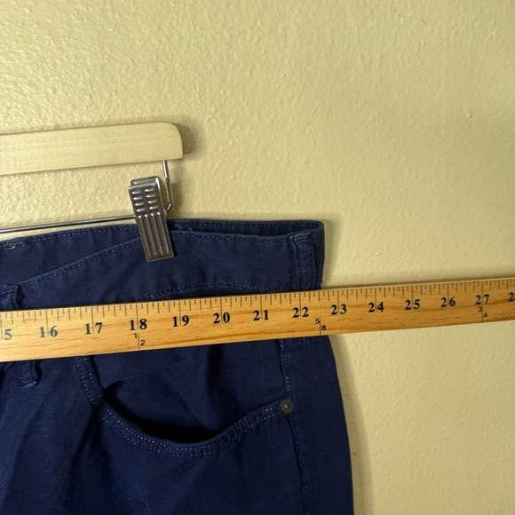 Polo Ralph Lauren Pants Men's 46B 32 Navy Blue Linen Cotton Blend Pockets Casual - Picture 4 of 10